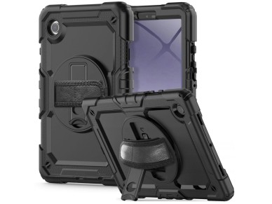 Capa Tech-Protect Solid360 para Samsung Galaxy Tab A9 8.7 X110 / X115 - Preta