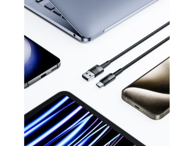 Cabo Tech-Protect UltraBoost USB-C/USB-A 66W 6A 0,5m - Cinza
