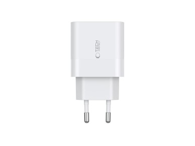 Tech-Protect C20W 2x USB-C PD 20W charger with USB-C / USB-C cable - white Tech-Protect C20W 2x USB-C PD 20W charger with USB-C / USB-C cable - white