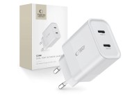 Tech-Protect C20W charger 2x USB-C PD 20W - white Tech-Protect C20W charger 2x USB-C PD 20W - white