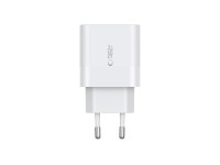 Tech-Protect C20W charger 2x USB-C PD 20W - white Tech-Protect C20W charger 2x USB-C PD 20W - white
