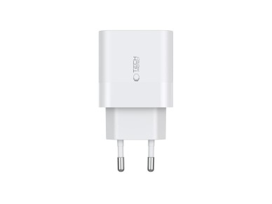 Tech-Protect C20W charger 2x USB-C PD 20W - white Tech-Protect C20W charger 2x USB-C PD 20W - white