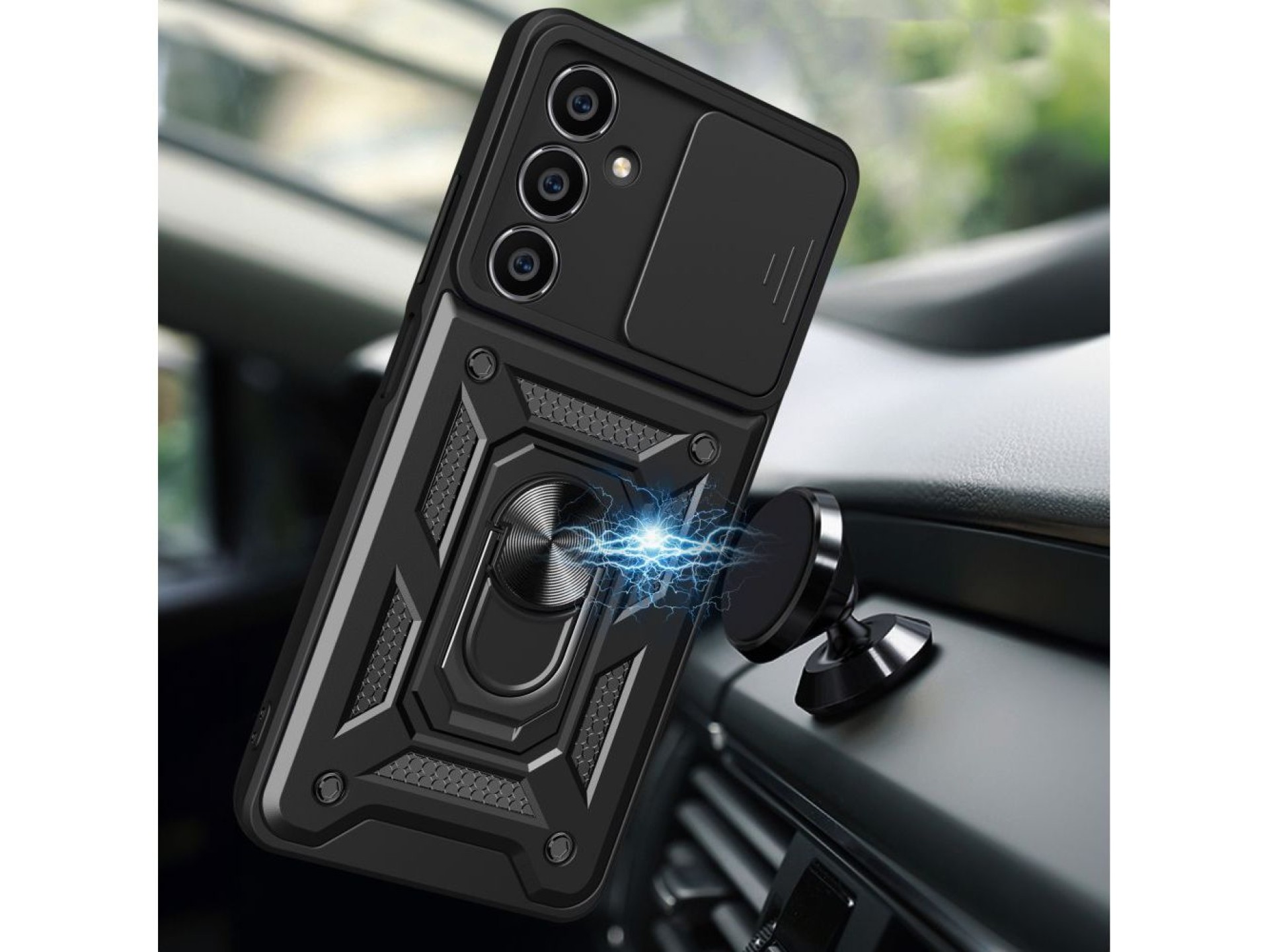 Tech-Protect CamShield Pro Case for Samsung Galaxy S23 FE - Black
