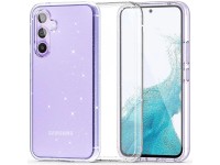 Tech-Protect FlexAir Hybrid Case for Samsung Galaxy S23 FE - Clear-Glitter Tech-Protect FlexAir Hybrid Case for Samsung Galaxy S23 FE - Clear-Glitter