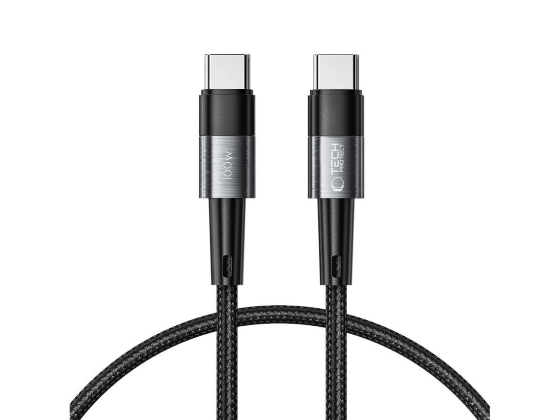 Cabo Tech-Protect UltraBoost USB-C / USB-C PD 100W 5A 0,25m - Cinza