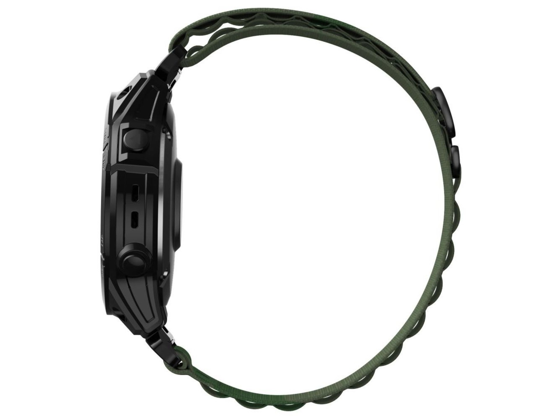 Pulseira Tech-Protect Nylon Pro para Garmin Fenix ??5 / 6 / 6 Pro / 7 - Verde Escuro