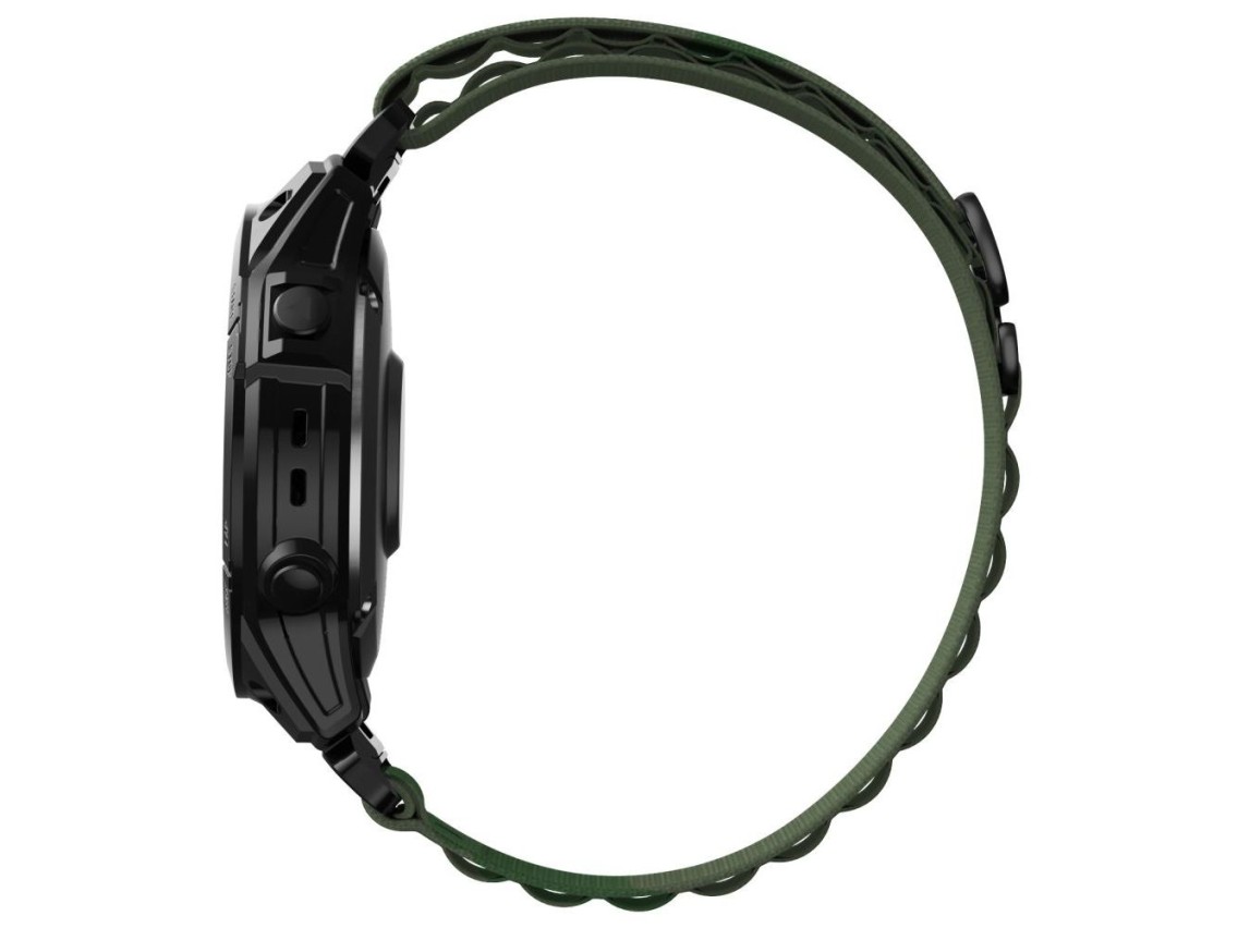 Pulseira Tech-Protect Nylon Pro para Garmin Fenix ??5 / 6 / 6 Pro / 7 - Verde Escuro