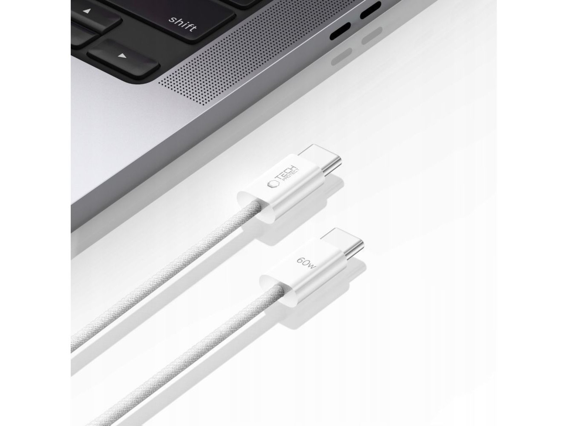 Cable Tech-Protect UltraBoost Classic USB-C / USB-C PD 60W 3A 1m - blanco