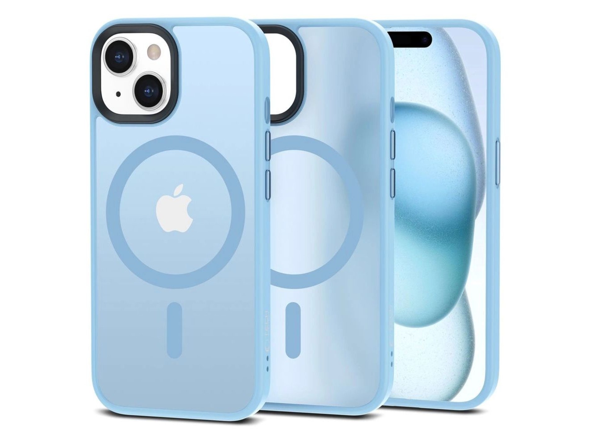 Tech-Protect MagMat MagSafe iPhone 15 Case - Matte Blue