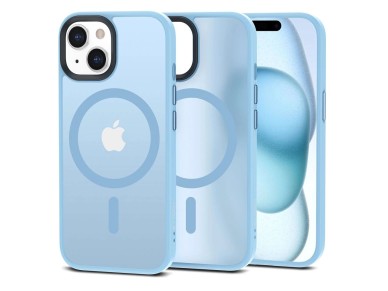 Tech-Protect MagMat MagSafe iPhone 15 Case - Matte Blue Tech-Protect MagMat MagSafe iPhone 15 Case - Matte Blue