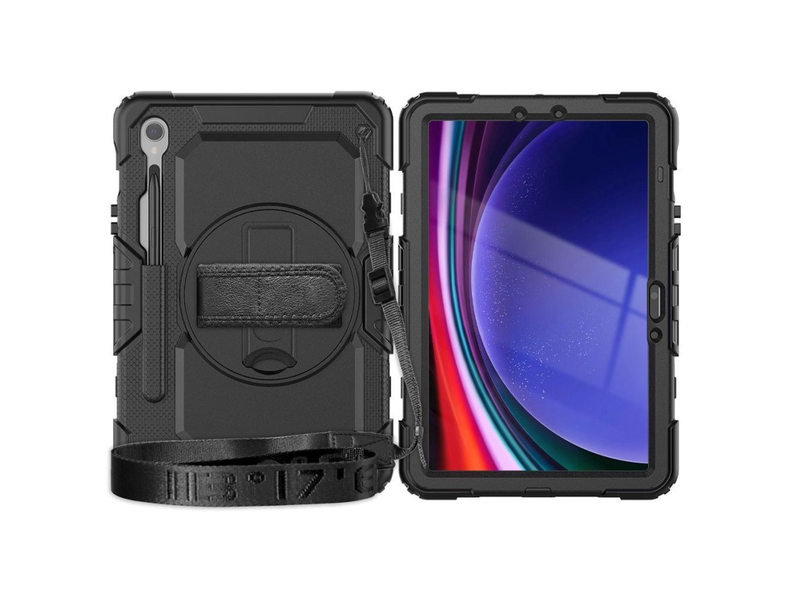 Tech-Protect Solid360 Case for Samsung Galaxy Tab S9 FE 10.9" X510 / X516B - Black