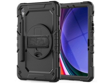 Capa Tech-Protect Solid360 para Samsung Galaxy Tab S9 FE 10.9" X510 / X516B - Preta