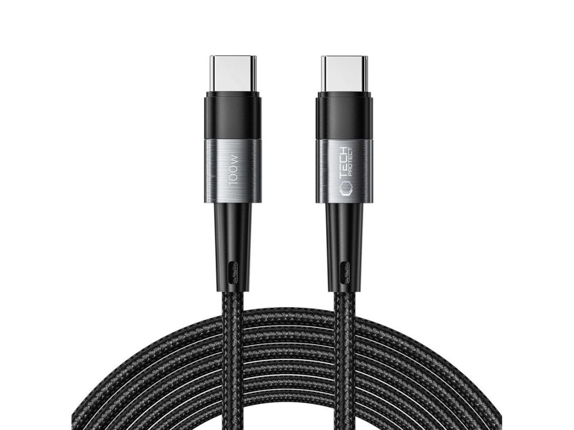 Cabo Tech-Protect UltraBoost USB-C / USB-C PD 100W 5A 3m - Cinza