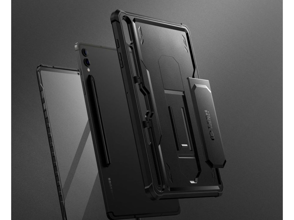 Capa Tech-Protect Kevlar Pro para Samsung Galaxy Tab S9+ 12.4" X810 / X816B - Preta