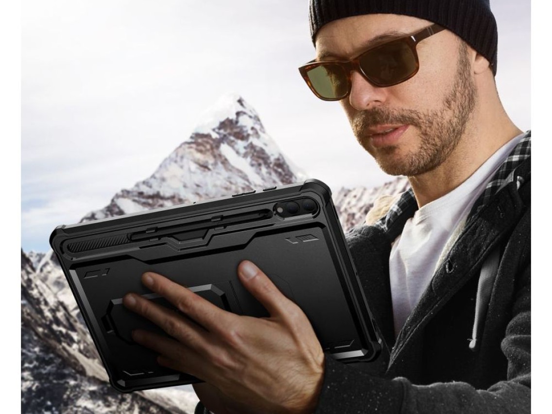 Capa Tech-Protect Kevlar Pro para Samsung Galaxy Tab S9+ 12.4" X810 / X816B - Preta