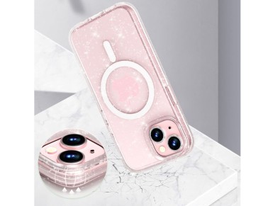 Tech-Protect FlexAir Hybrid MagSafe iPhone 15 Case - Clear Glitter Tech-Protect FlexAir Hybrid MagSafe iPhone 15 Case - Clear Glitter