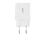 Cargador Tech-Protect C35W 2x USB-C PD 35W - blanco Cargador Tech-Protect C35W 2x USB-C PD 35W - blanco