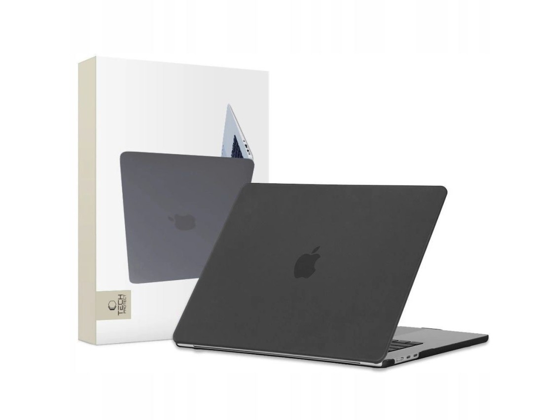 Tech-Protect SmartShell case for MacBook Air 15" M2 / M3 / 2023-2024 - matte black