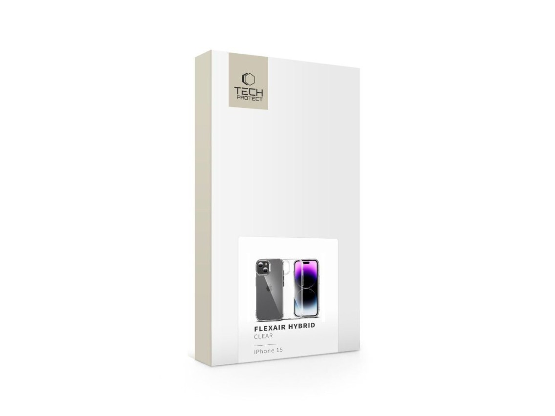 Tech-Protect FlexAir Hybrid iPhone 15 Case - Clear
