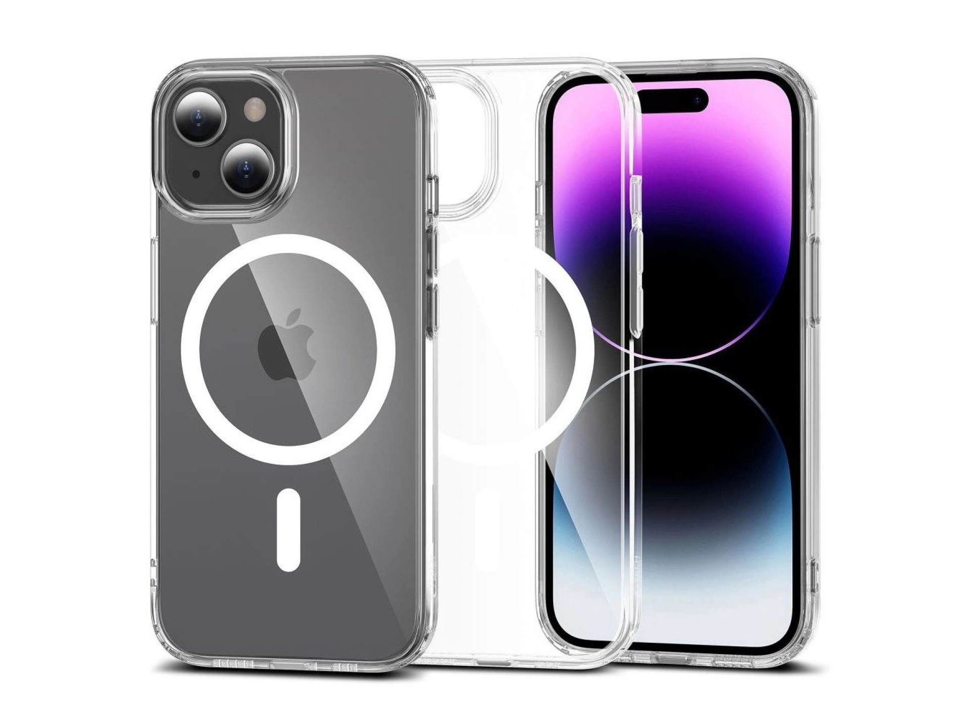 Capa Tech-Protect FlexAir Hybrid MagSafe para iPhone 15 - Transparente