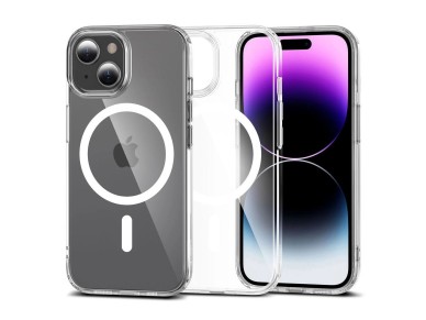 Capa Tech-Protect FlexAir Hybrid MagSafe para iPhone 15 - Transparente
