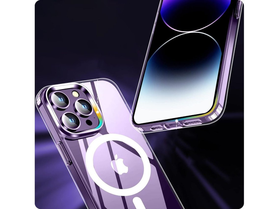 Capa Tech-Protect FlexAir Hybrid MagSafe para iPhone 15 Pro - Transparente