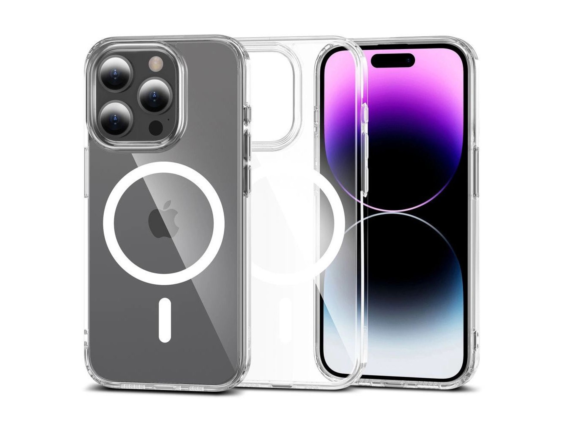 Capa Tech-Protect FlexAir Hybrid MagSafe para iPhone 15 Pro Max - Transparente