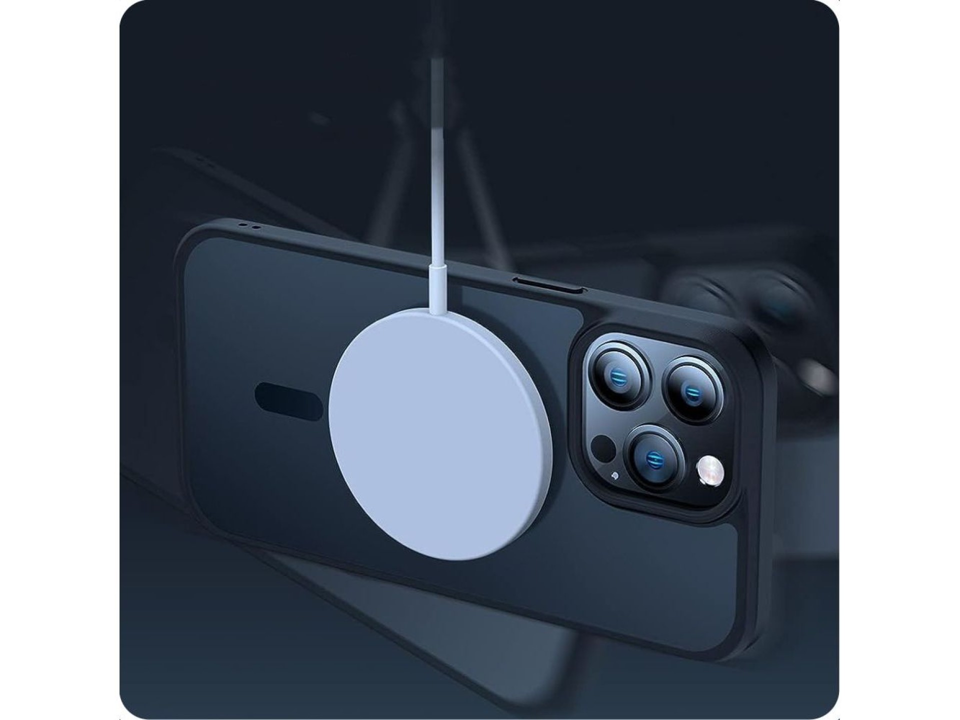 Capa Tech-Protect MagMat MagSafe para iPhone 15 Pro - Preto Fosco