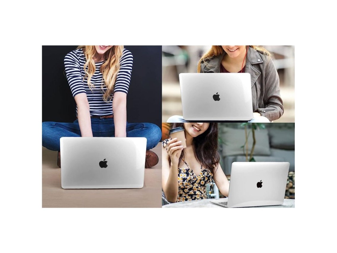 Tech-Protect SmartShell Case for MacBook Air 15" M2 / M3 / 2023-2024 - Transparent