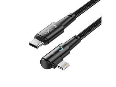 Tech-Protect UltraBoost L Cable Lightning (angled) / USB-C (straight) PD 20W 3A 1m - gray