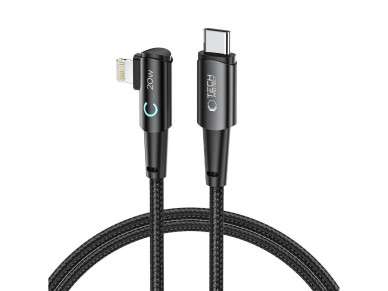 Tech-Protect UltraBoost L Cable Lightning (angled) / USB-C (straight) PD 20W 3A 1m - gray