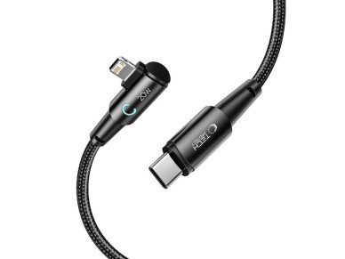 Tech-Protect UltraBoost L Cable Lightning (angled) / USB-C (straight) PD 20W 3A 1m - gray
