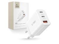 Tech-Protect NC30W charger 2x USB-C PD 30W / USB-A QC 3.0 - white Tech-Protect NC30W charger 2x USB-C PD 30W / USB-A QC 3.0 - white