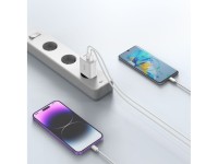 Cargador Tech-Protect NC30W 2x USB-C PD 30W / USB-A QC 3.0 - negro