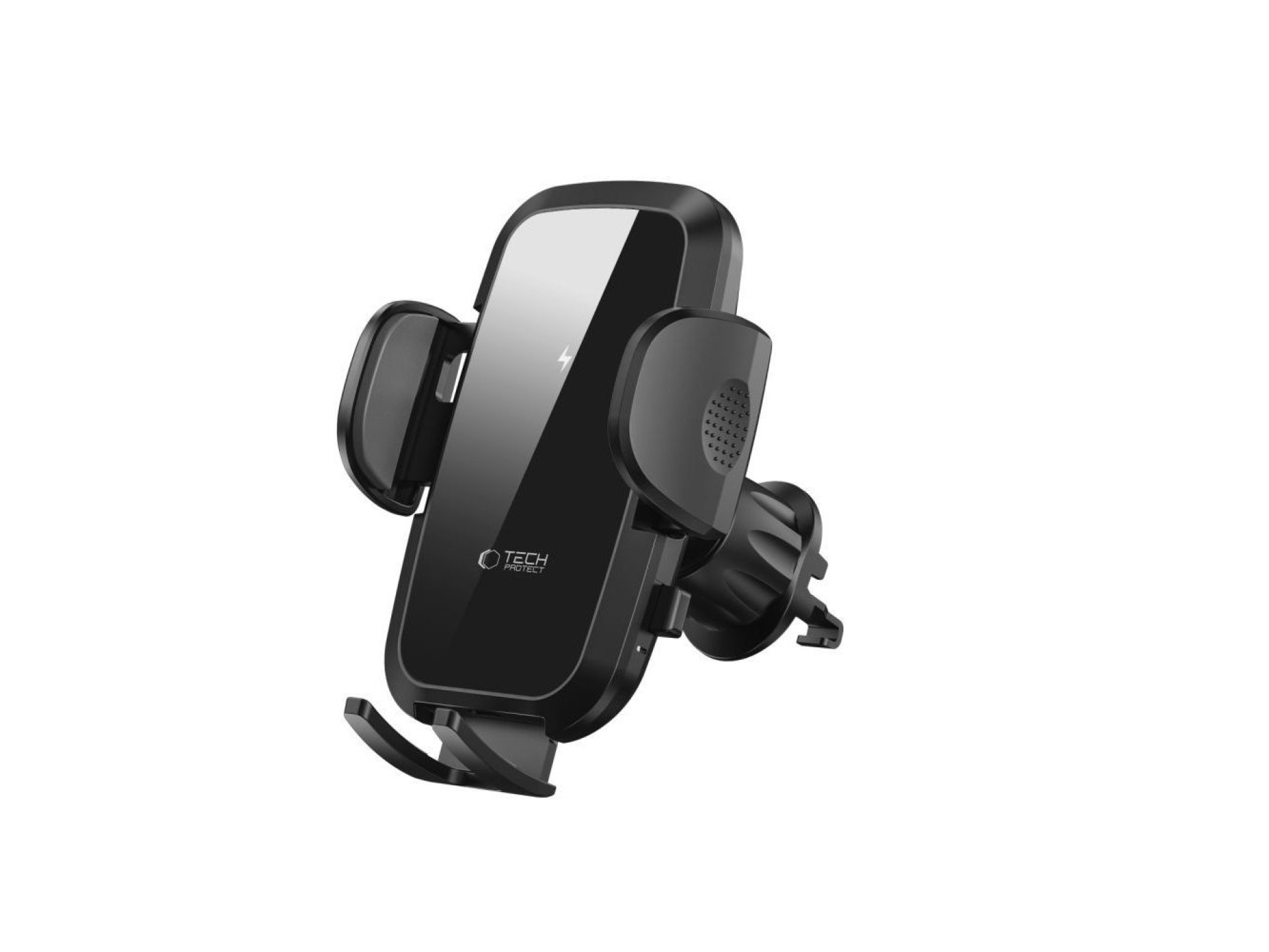 Tech-Protect CM15W-V1 Car Phone Holder with 15W Inductive Charger for Cockpit/Air Vent - Black