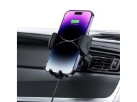 Tech-Protect CM15W-V1 Car Phone Holder with 15W Inductive Charger for Cockpit/Air Vent - Black Tech-Protect CM15W-V1 Car Phone Holder with 15W Inductive Charger for Cockpit/Air Vent - Black