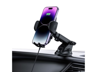Suporte para celular veicular Tech-Protect CM15W-V1 com carregador indutivo de 15 W para painel/sa�d