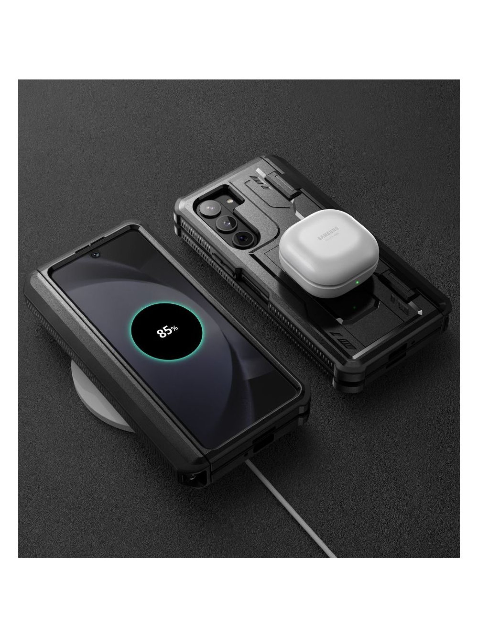 Capa Tech-Protect Kevlar Pro para Samsung Galaxy Z Fold 5 - Preta