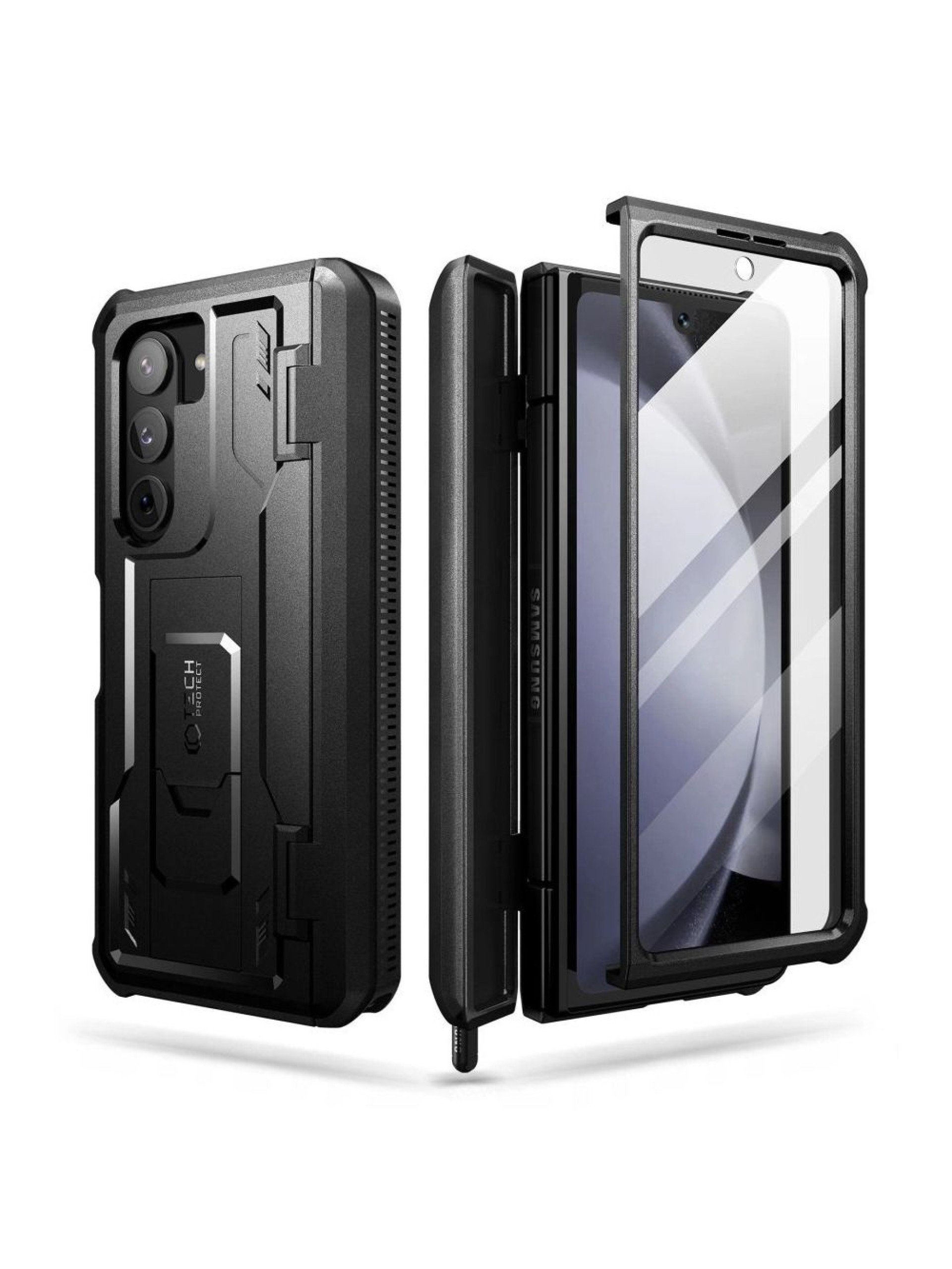 Capa Tech-Protect Kevlar Pro para Samsung Galaxy Z Fold 5 - Preta