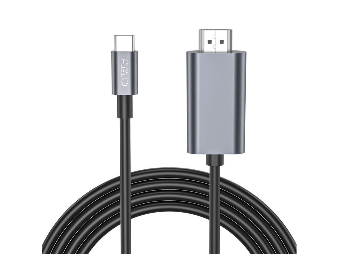 Cabo Tech-Protect UltraBoost USB-C / HDMI 4K 60Hz de 2 m - Preto