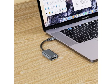 Adaptador Tech-Protect UltraBoost USB-C (macho) / HDMI (hembra) 4K 60Hz - Negro
