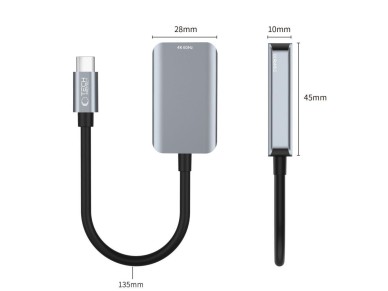 Adaptador Tech-Protect UltraBoost USB-C (macho) / HDMI (hembra) 4K 60Hz - Negro