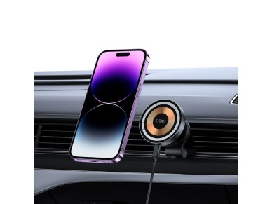 Tech-Protect MM15W-V5 Car Phone Holder with MagSafe 15W Inductive Charger for Air Vent - Black
