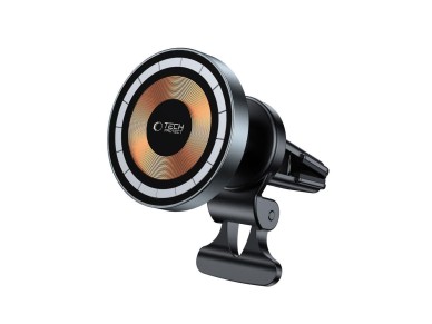 Tech-Protect MM15W-V5 Car Phone Holder with MagSafe 15W Inductive Charger for Air Vent - Black