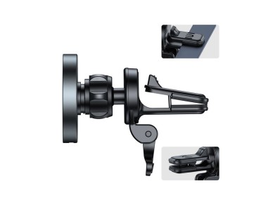 Tech-Protect MM15W-V5 Car Phone Holder with MagSafe 15W Inductive Charger for Air Vent - Black