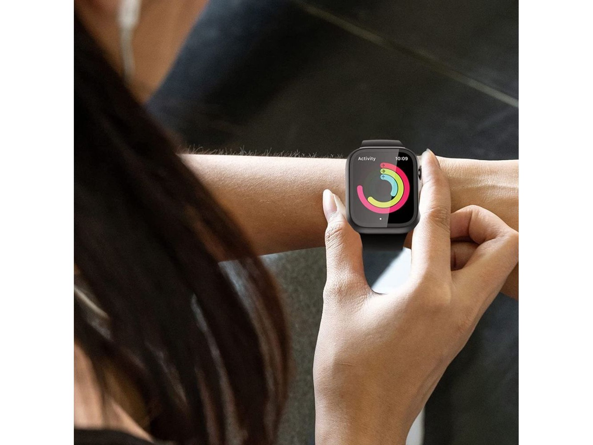 Capa Tech-Protect Defense360 para Apple Watch 7/8/9 (45 mm) - laranja titânio