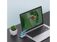 Leitor de cartão SD/micro SD Tech-Protect UltraBoost com conectores USB-C/USB-A - cinza Leitor de cartão SD/micro SD Tech-Protect UltraBoost com conectores USB-C/USB-A - cinza