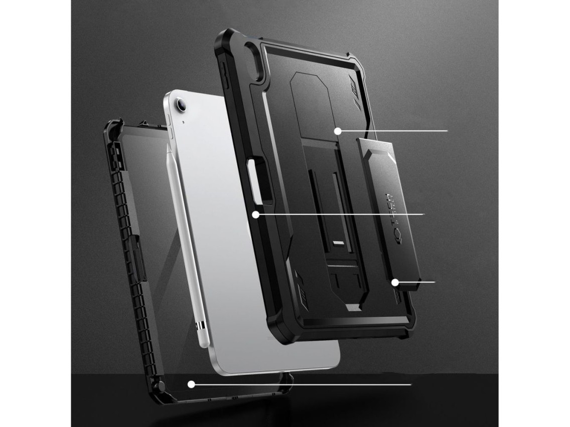 Capa Tech-Protect Kevlar Pro para iPad 10.9" 2022 - Preta