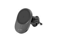 Tech-Protect MM15W-V1 Car Phone Holder with MagSafe 15W Inductive Charger for Air Vent - Black Tech-Protect MM15W-V1 Car Phone Holder with MagSafe 15W Inductive Charger for Air Vent - Black