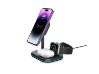 Tech-Protect QI15W-A27 3-in-1 Inductive Charger with MagSafe Stand for Smartphone / Apple Watch / Ai Tech-Protect QI15W-A27 3-in-1 Inductive Charger with MagSafe Stand for Smartphone / Apple Watch / Ai